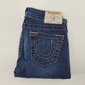 True Religion Halle Super Skinny Jeans Womens 26 Blue Denim Made in USA